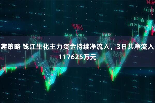 趣策略 钱江生化主力资金持续净流入，3日共净流入117625万元
