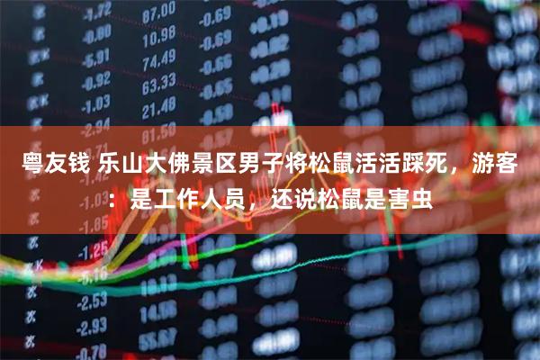 粤友钱 乐山大佛景区男子将松鼠活活踩死，游客：是工作人员，还说松鼠是害虫